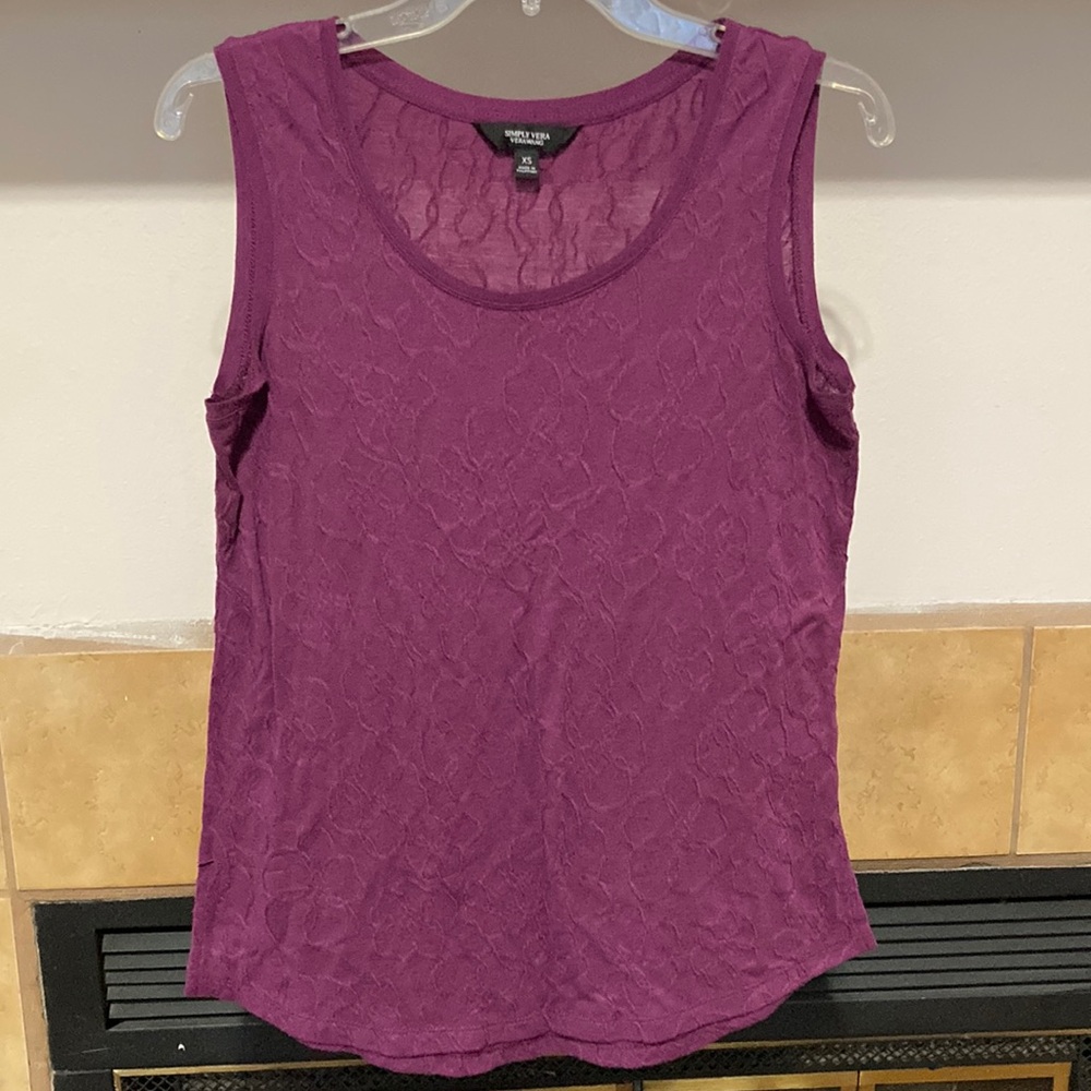 Vera Wang Women’s Purple Tank Top (size XS)